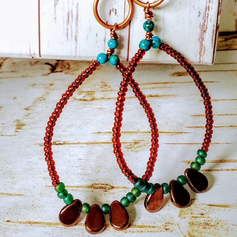 Boho Southwest Beaded Earrings